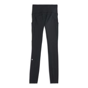 Lululemon Fast And Free High-Rise Tight 28” Reflective Black size 6 no flaws